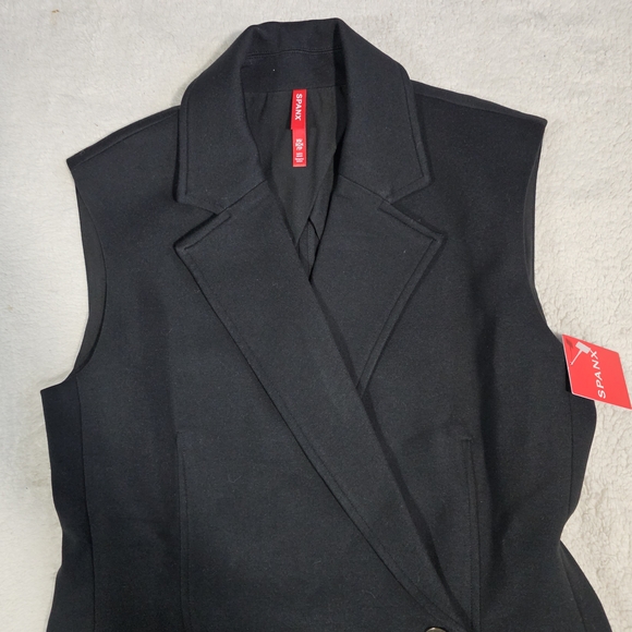 Spanx Perfect ponte vest dress minimalist preppy black sz XS - Picture 4 of 10